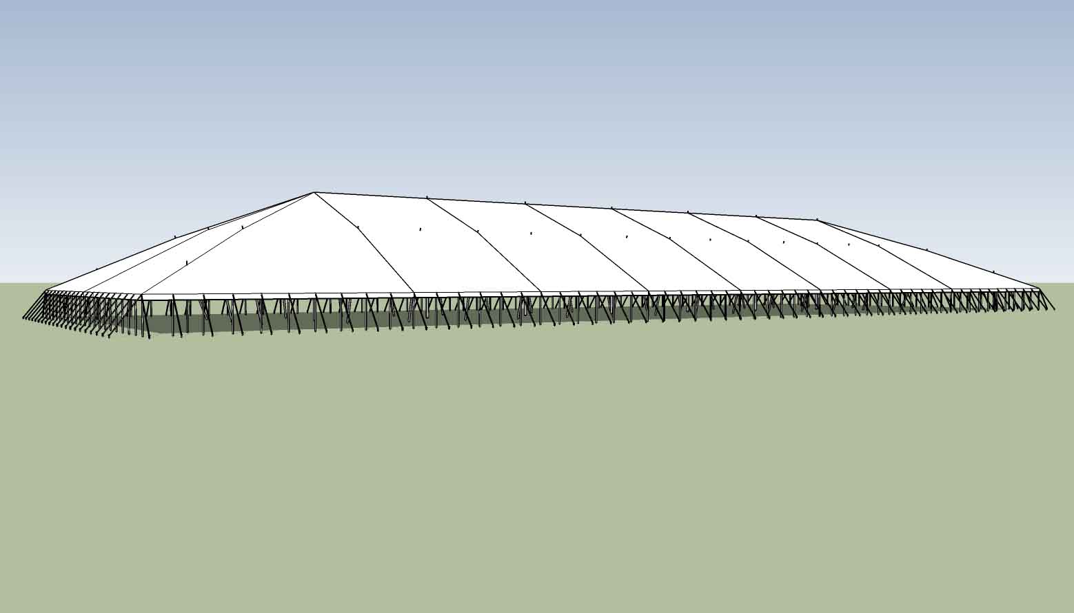 100x280 party tent